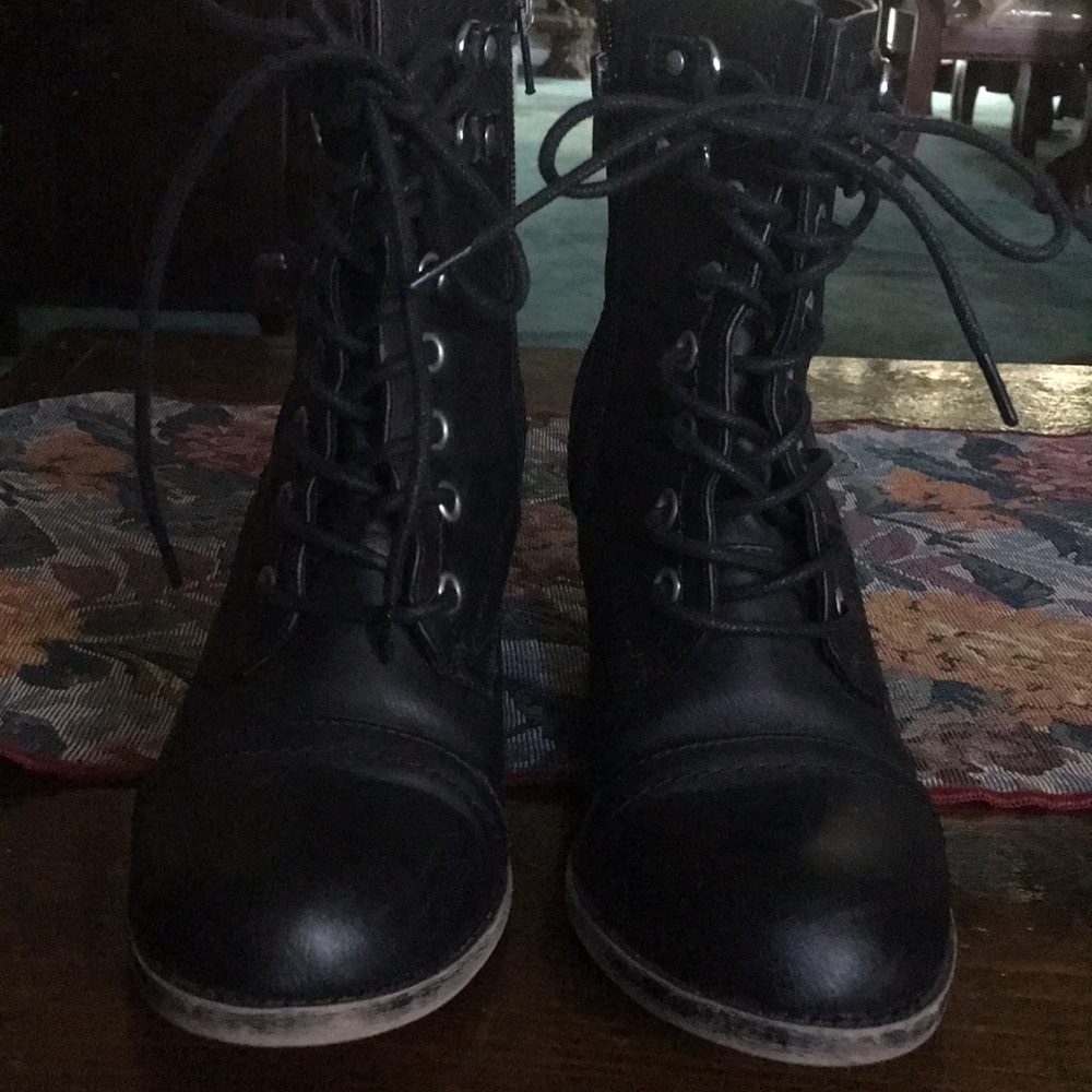 Black high boots